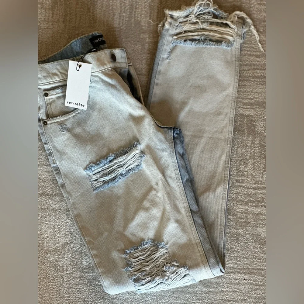 Retrofete Maggie Distressed Jeans NWT - Picture 4 of 5